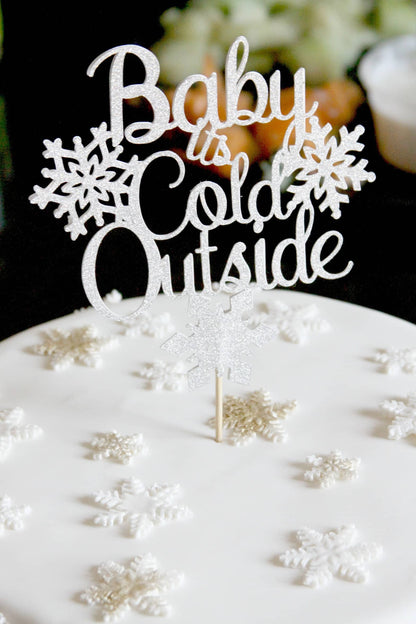 Baby It's Cold Outside Cake Topper
