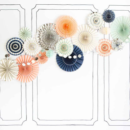 Baby It's Cold Outside Ivory and White Party Fans