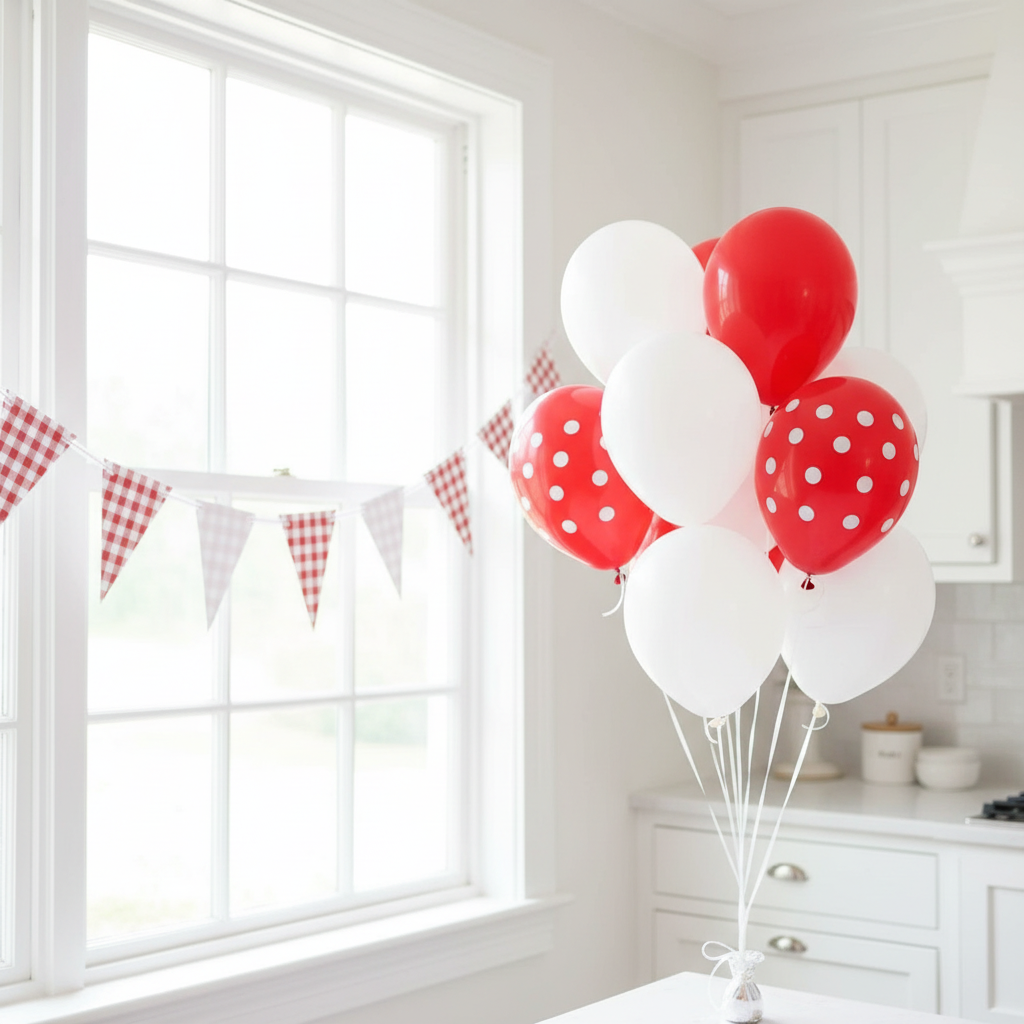 Baby Q Banner with Balloons - Close Up Window