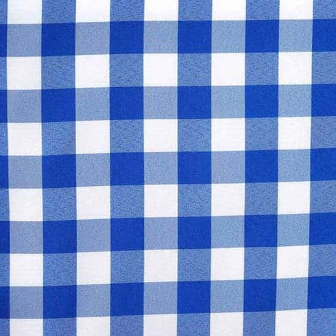 Baby Q Blue Gingham Table Runner