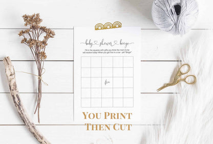 Baby Shower Bingo Cards to Print Gender Neutral Baby Shower