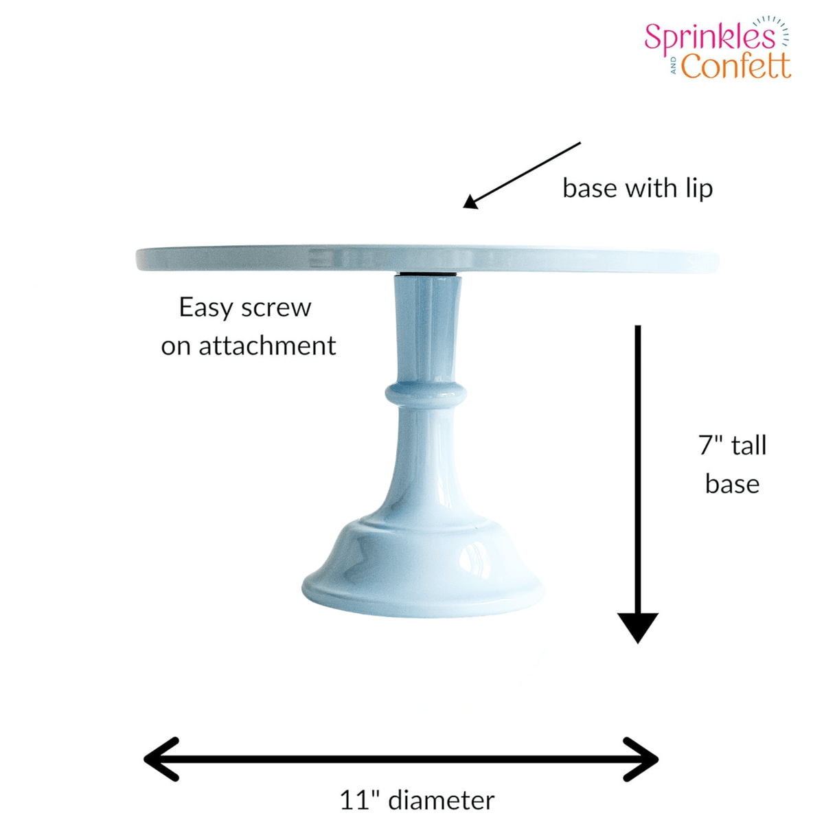 Pale Blue Melamine Cake Stand | EnFete Party