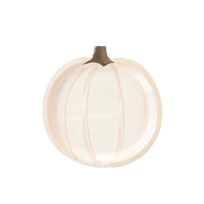 White Pumpkin Paper Plate