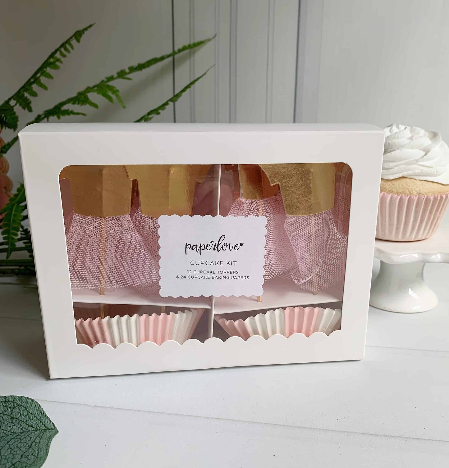 Ballerina Princess Cupcake Toppers and Cupcake Liners Set