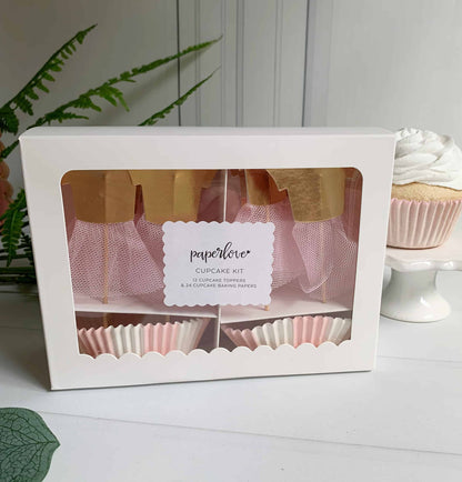 Ballerina Princess Cupcake Toppers and Cupcake Liners Set