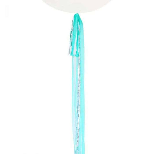 Balloon Tail - Blue and Silver