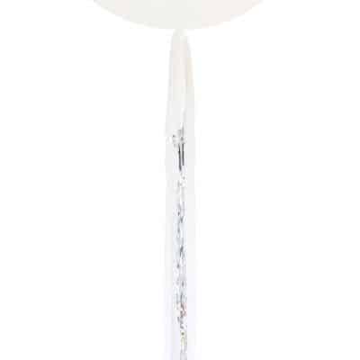 Balloon Tail - White and Silver