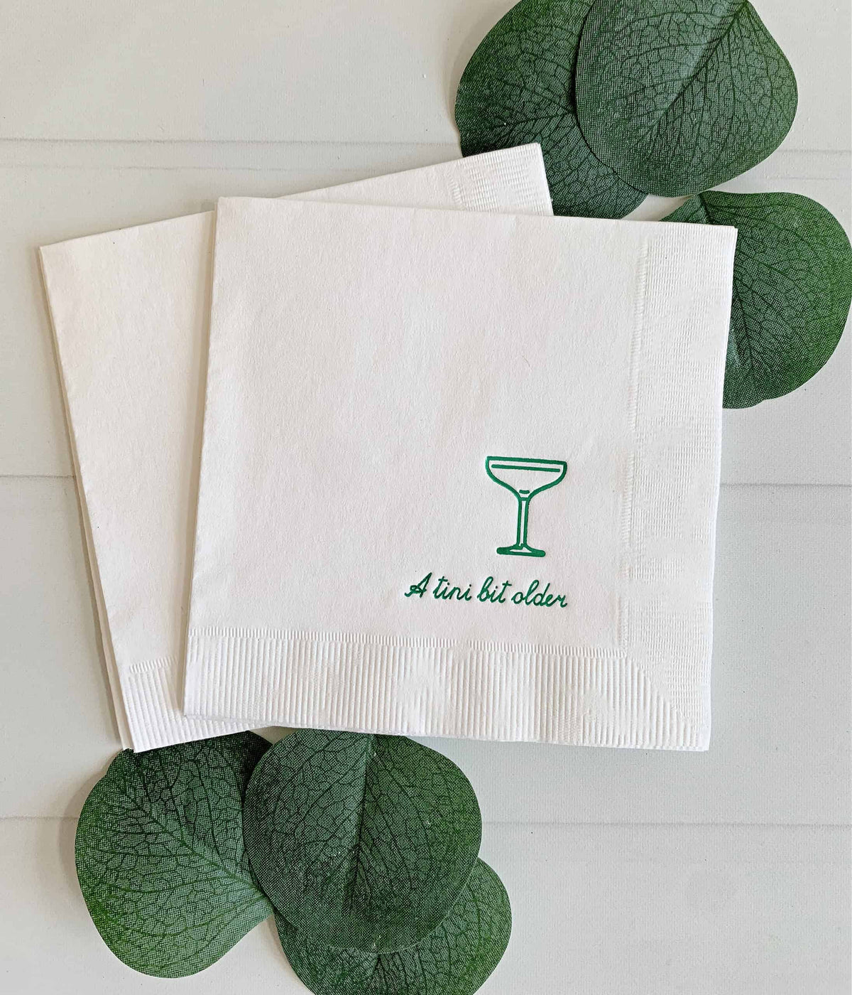 
    A Tini Bit Older Cocktail Napkins, the designer-recommended anchor napkin for the A Tini Bit Older Birthday Party Supplies - Martini Cocktail Theme collection
  