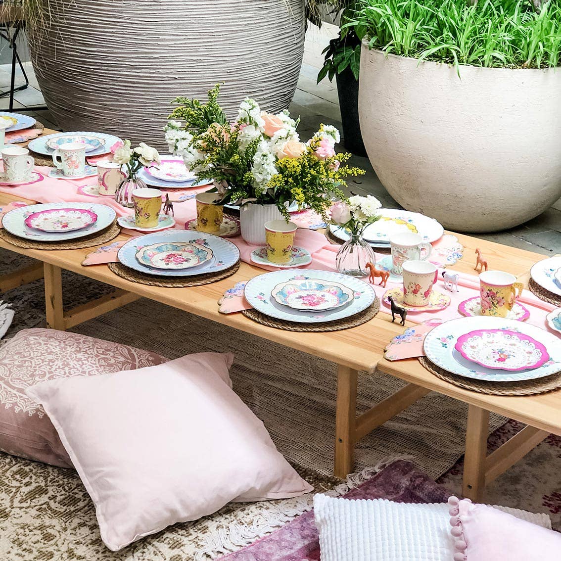 Tea Party Ideas - Floral Paper Plates