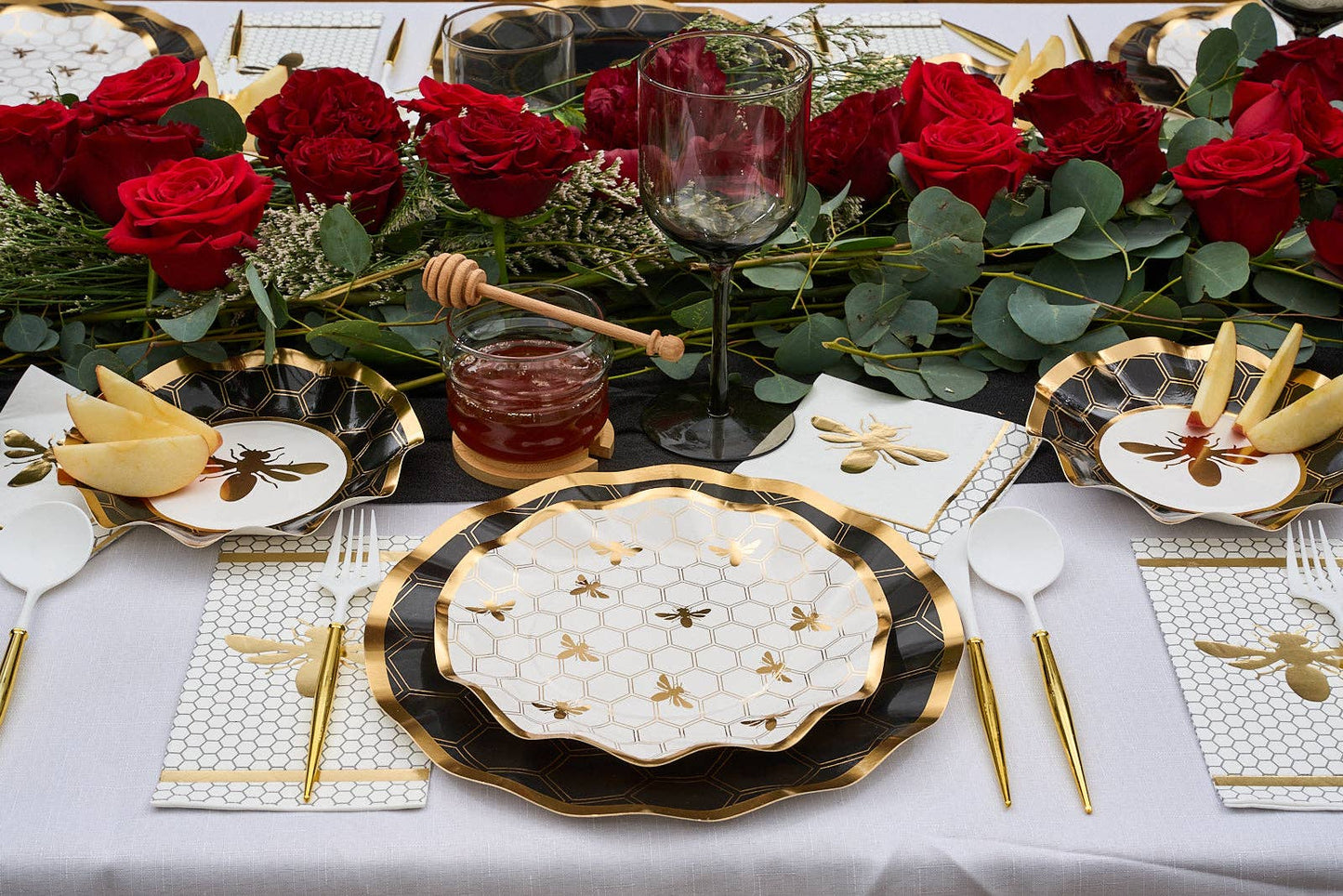 Gold Bee Wavy Dessert Bowls