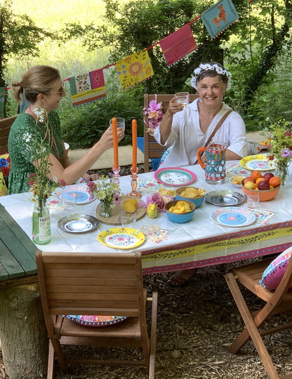 Boho Fiesta Paper and Pom Pom Banner