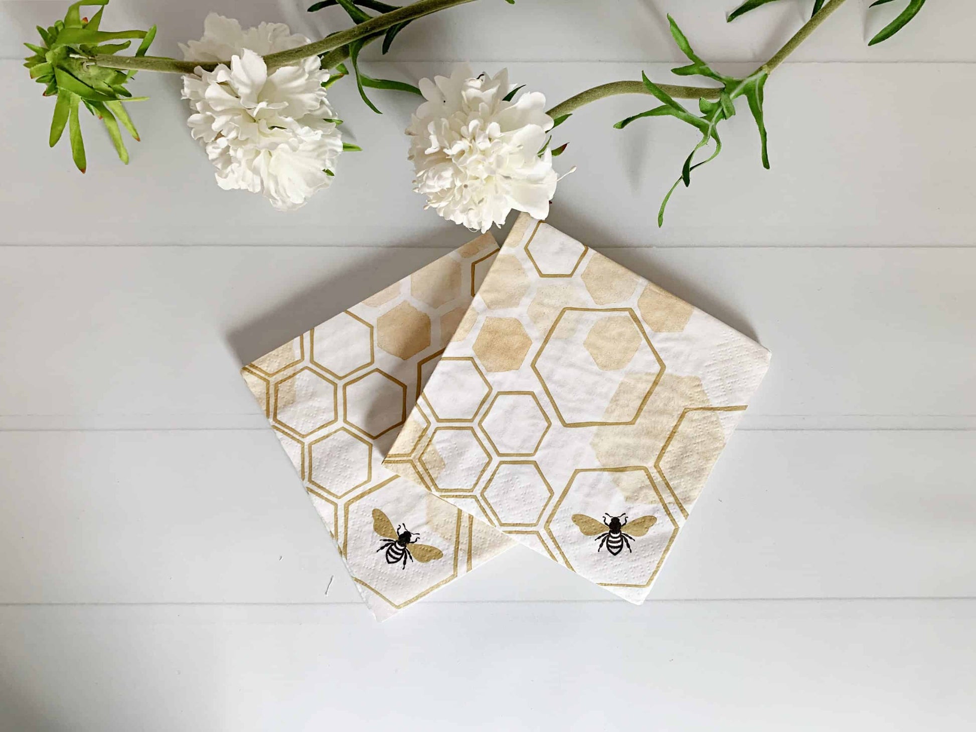 bee cocktail napkins