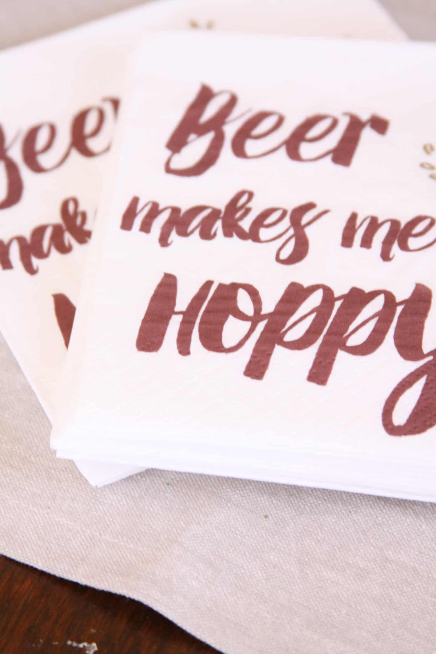 Beer Tasting Napkins