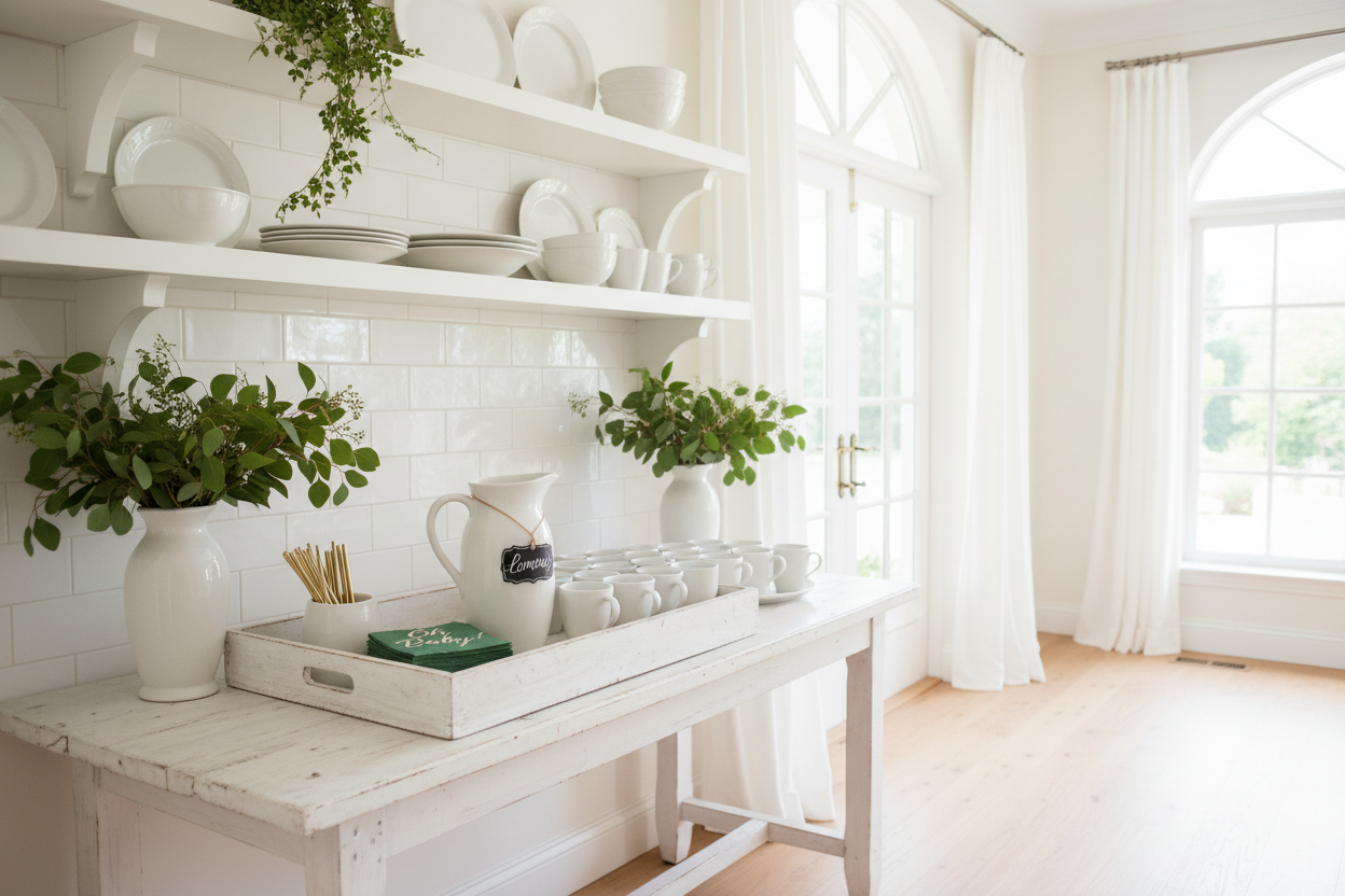 Beverage Station Wide Shot