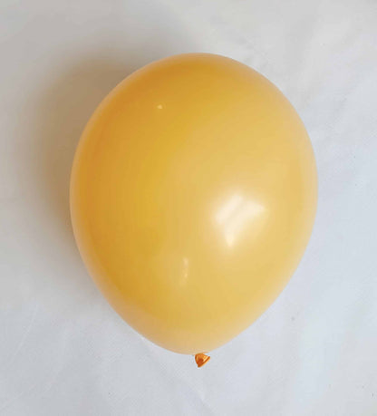 Yellow balloon on a white background