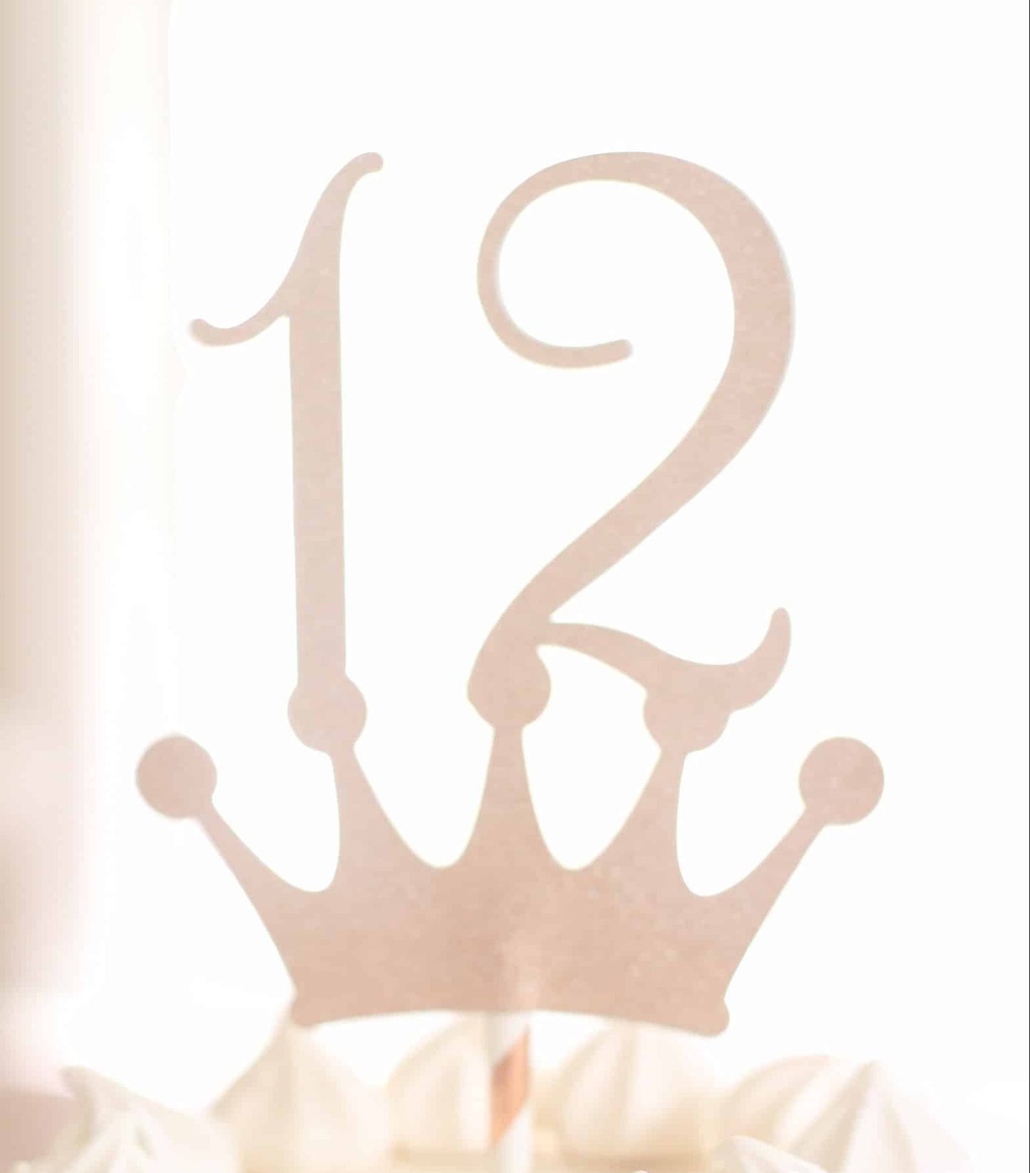 12th birthday crown topper