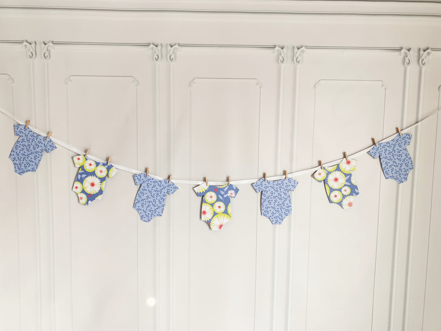 Retro Floral Onesie Banner