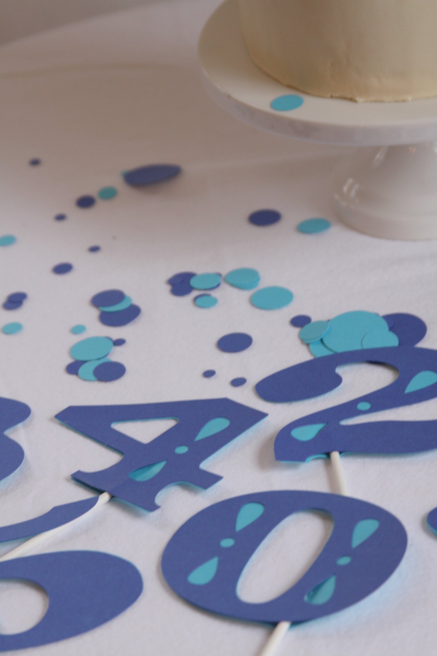 Blue Number Cake Topper | Birthday Cake Smash Topper 0–9
