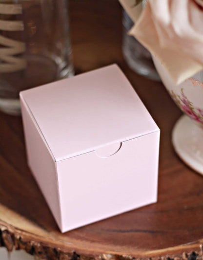 Blush Bridal Shower Favor Boxes