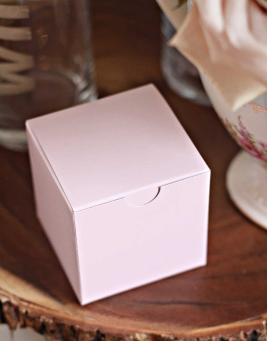 Blush Bridal Shower Favor Boxes