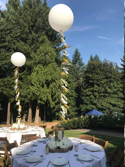 Wedding Balloon Tails or Tassel Garlands