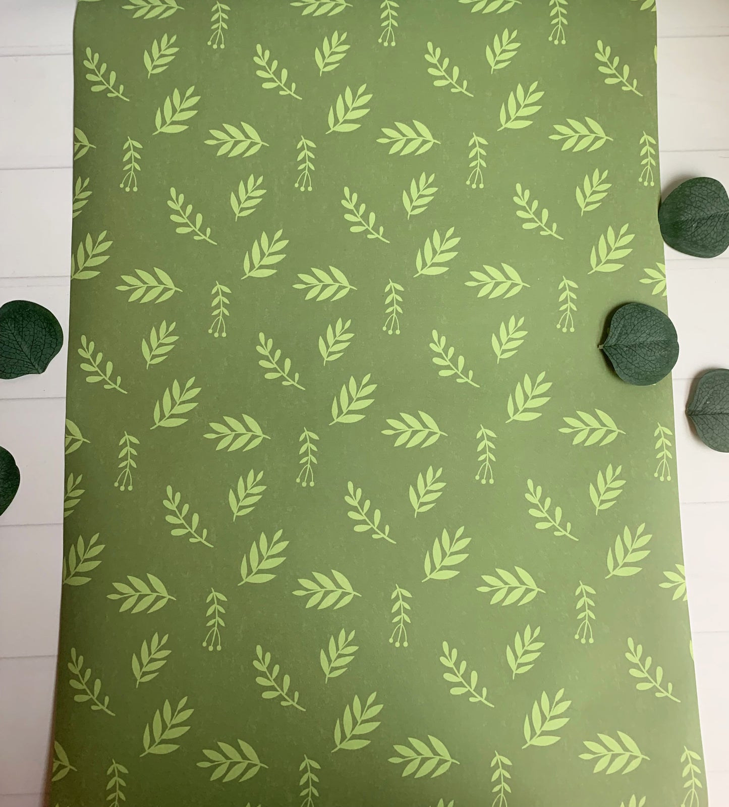 Boho Sage Green Table Runner - 96" Wipeable Oilcloth