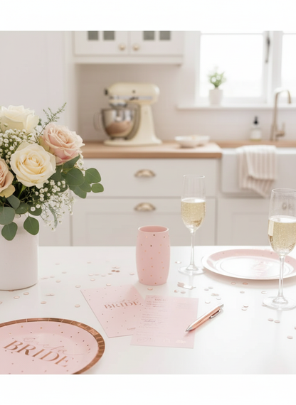 Bridal shower in French country kitchen