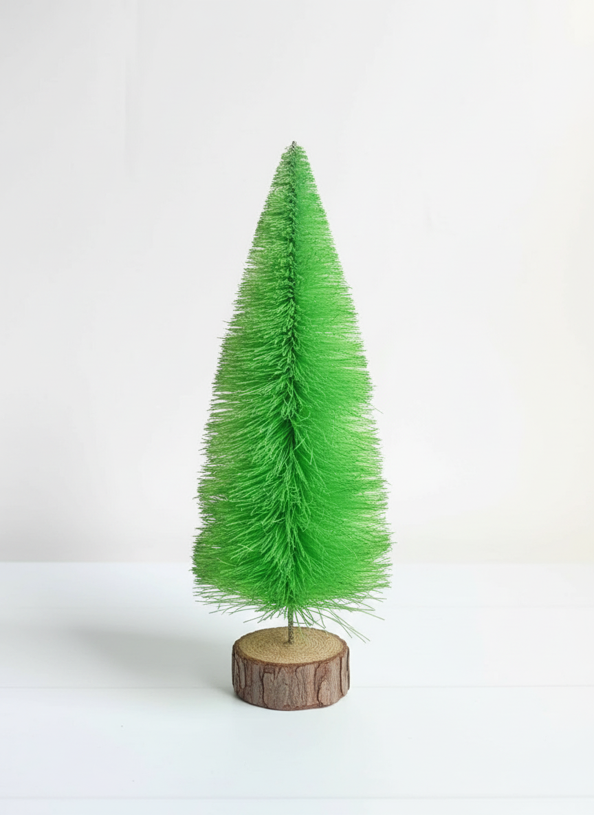 Bright Green Bottle Brush Tree