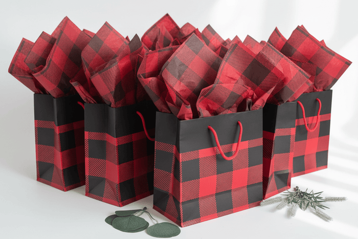Buffalo Plaid Bags & Tissue Hero - Exact Products
