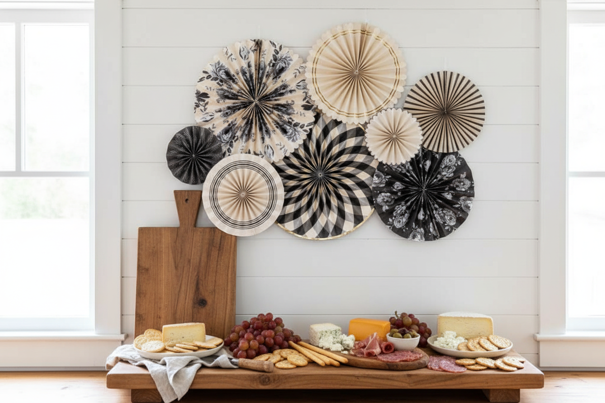 Buffalo Plaid Fans French Country Kitchen Charcuterie