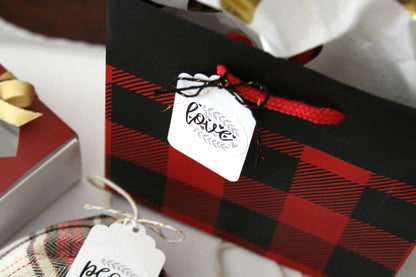 Buffalo Plaid Gift Bags & Tissue - Red and Black