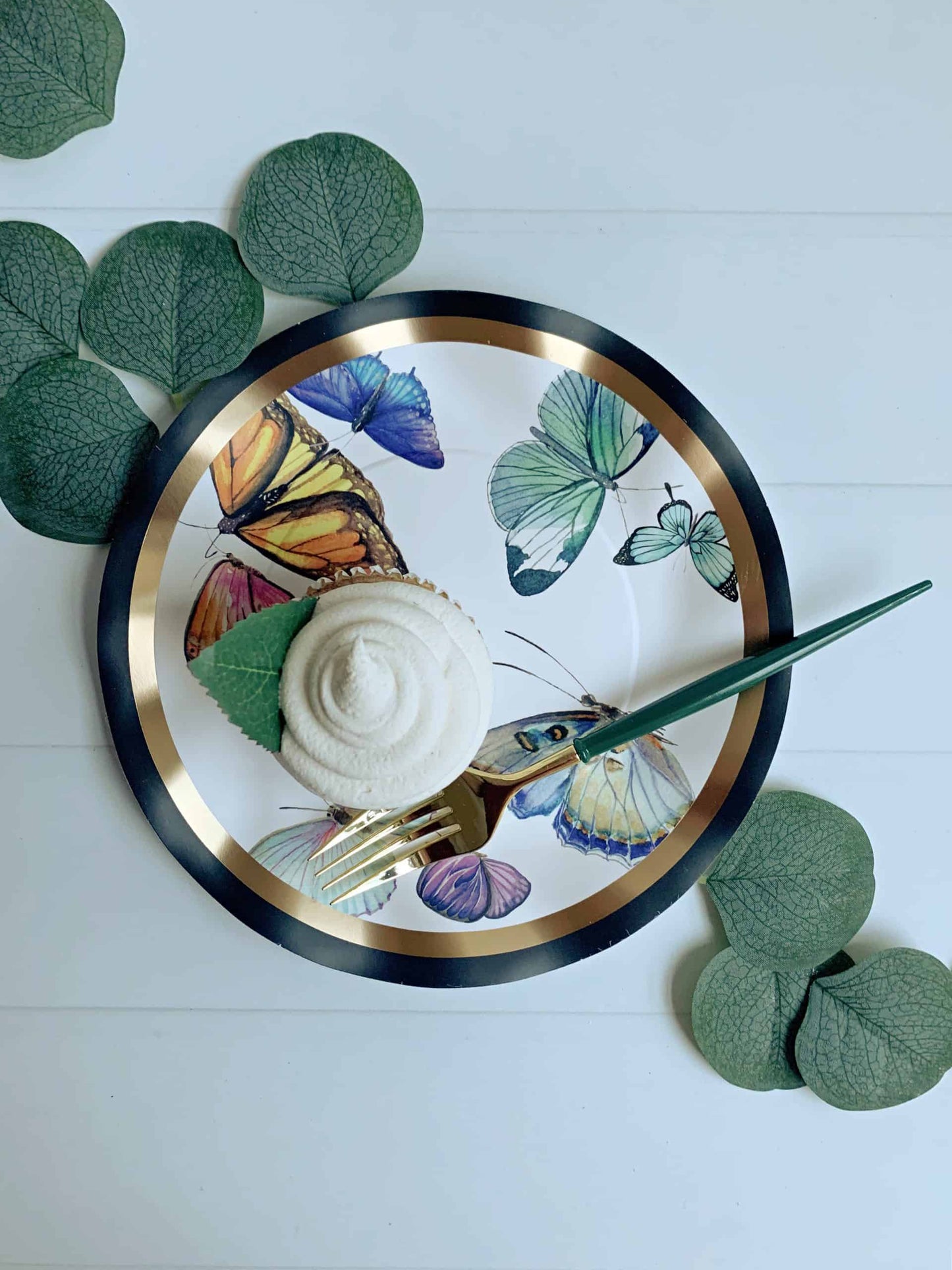 Butterfly Salad and Dessert Plates