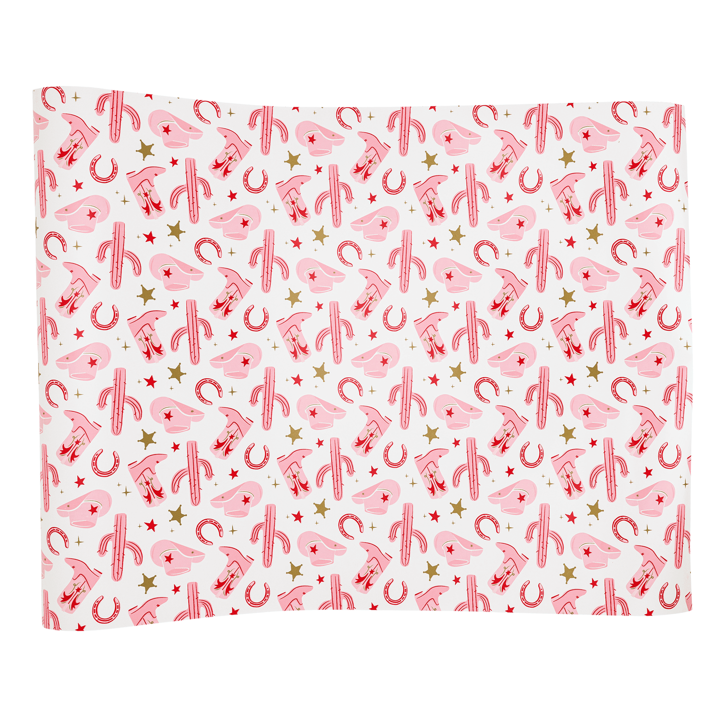 Disco Cowgirl Patterned Paper Table Runner