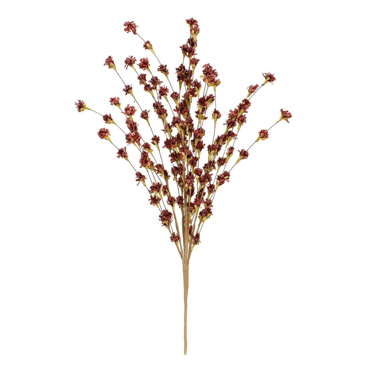 Burgundy Fall Blossoms Spray, 24" | Artificial Stems for Autumn Centerpieces & Holiday Decor