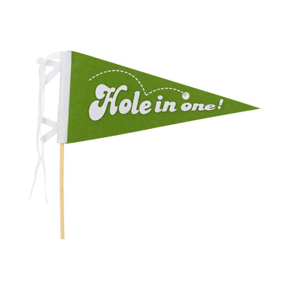 Golf Felt Pennant Banner - Hole in One Party Decoration