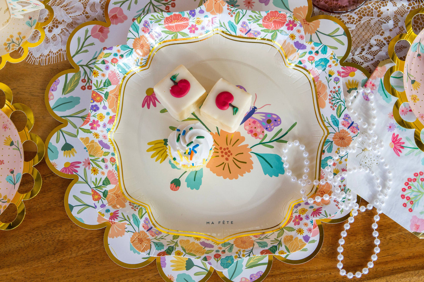 Fancy Tea Party Plates - 4 Designs