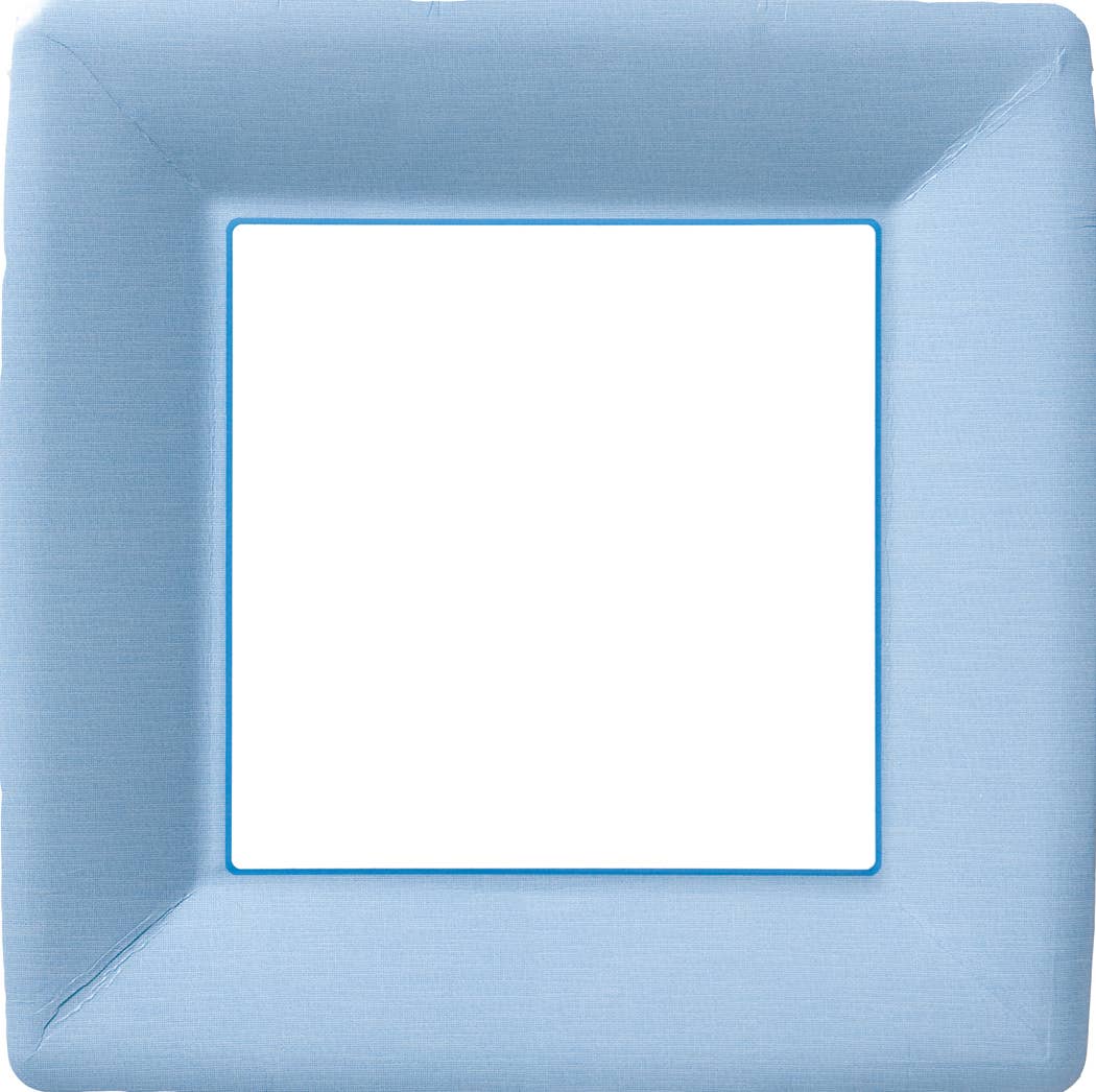 Baby Blue Paper Dinner Plates