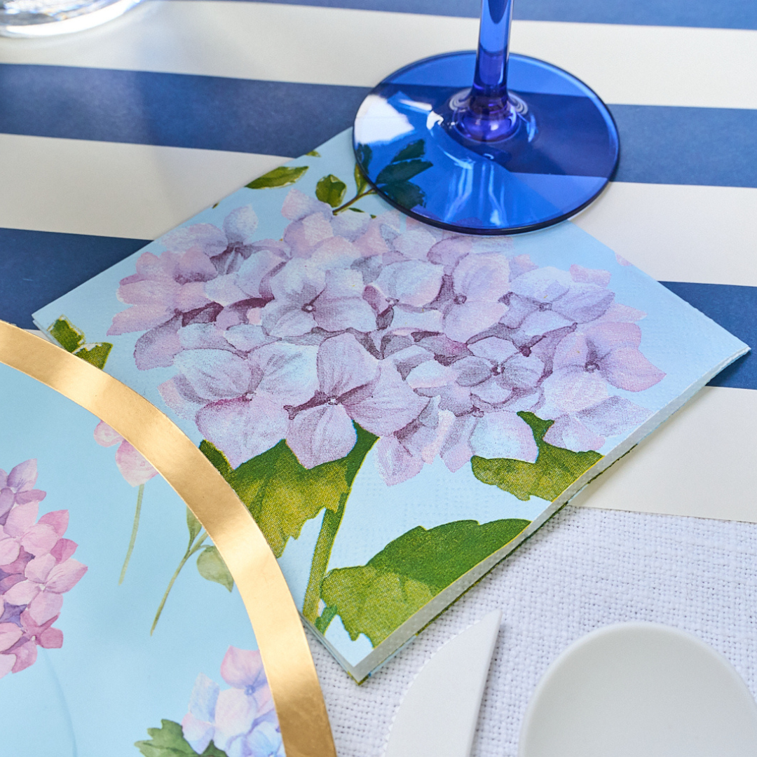 Hydrangea Cocktail Napkins