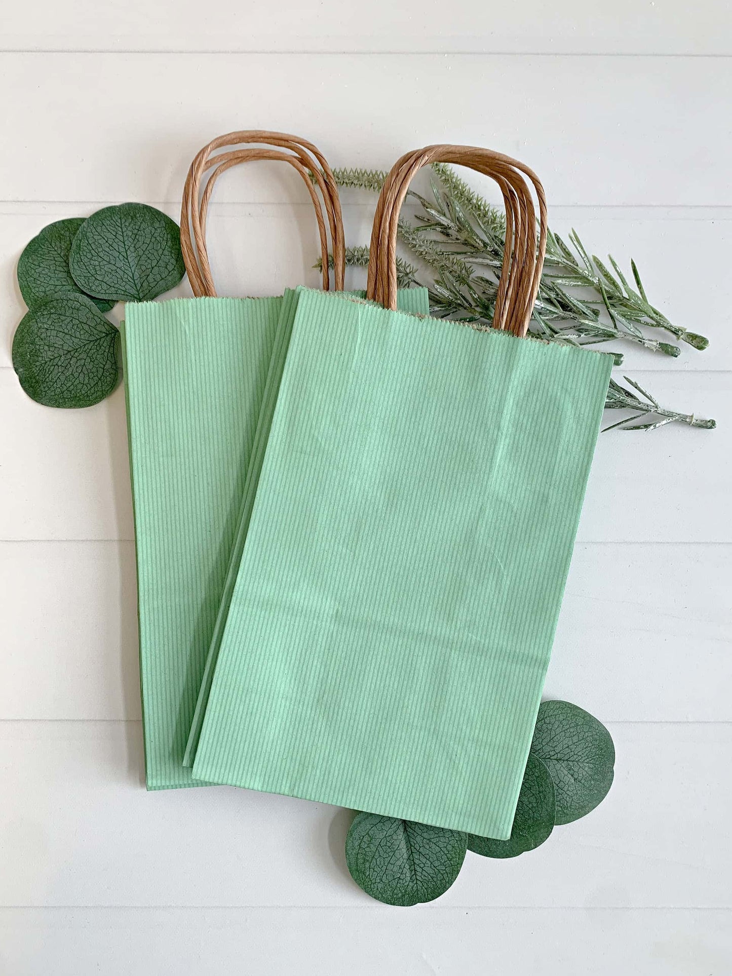 Mint Green Favor & Gift Bags - Small  Set of 10