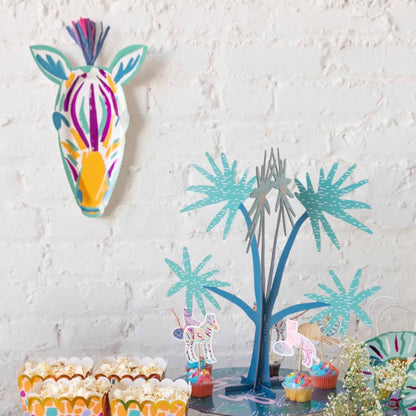 Safari Party Zebra Platters - Set of 4