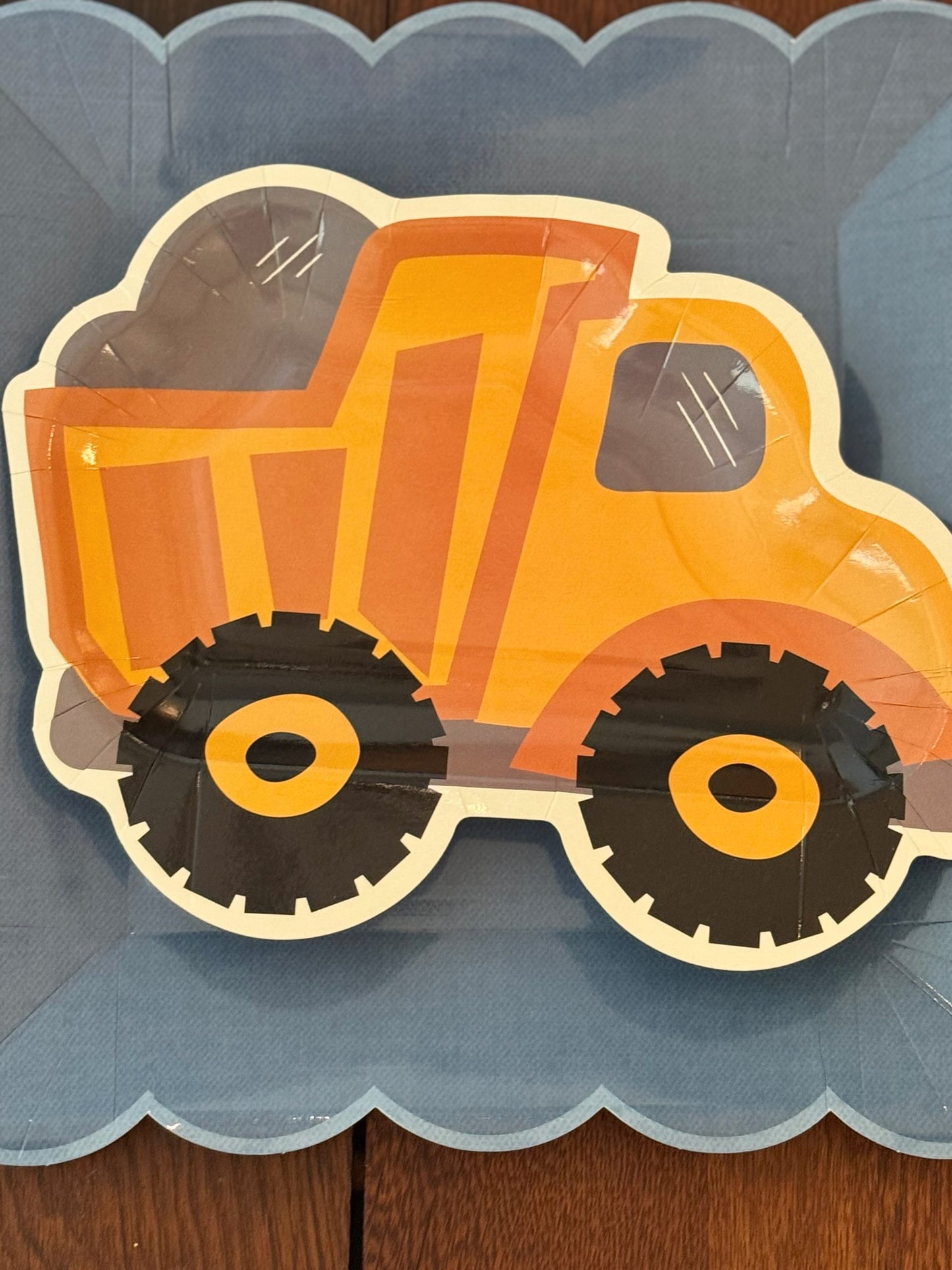 Construction Dump Truck Paper Plates