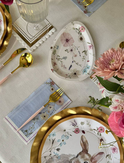 Easter Floral Guest Towel/ Dinner Napkin