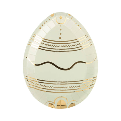 Pastel and Gold Easter Egg Plates