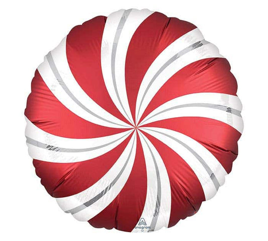 Peppermint Swirl Balloon- 18 Inch