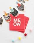 Cat birthday napkins