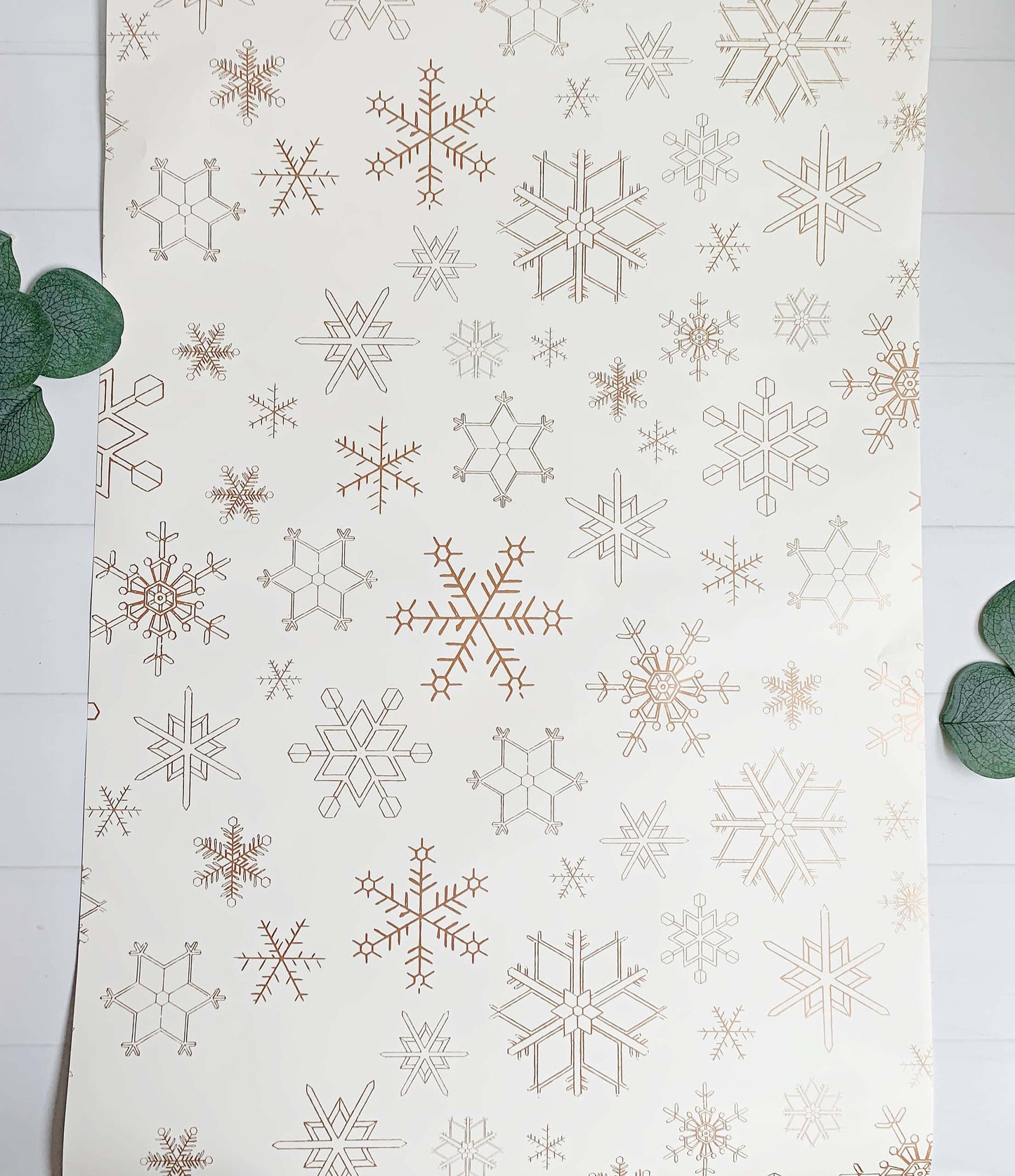 Golden Snowflake Paper Table Runner