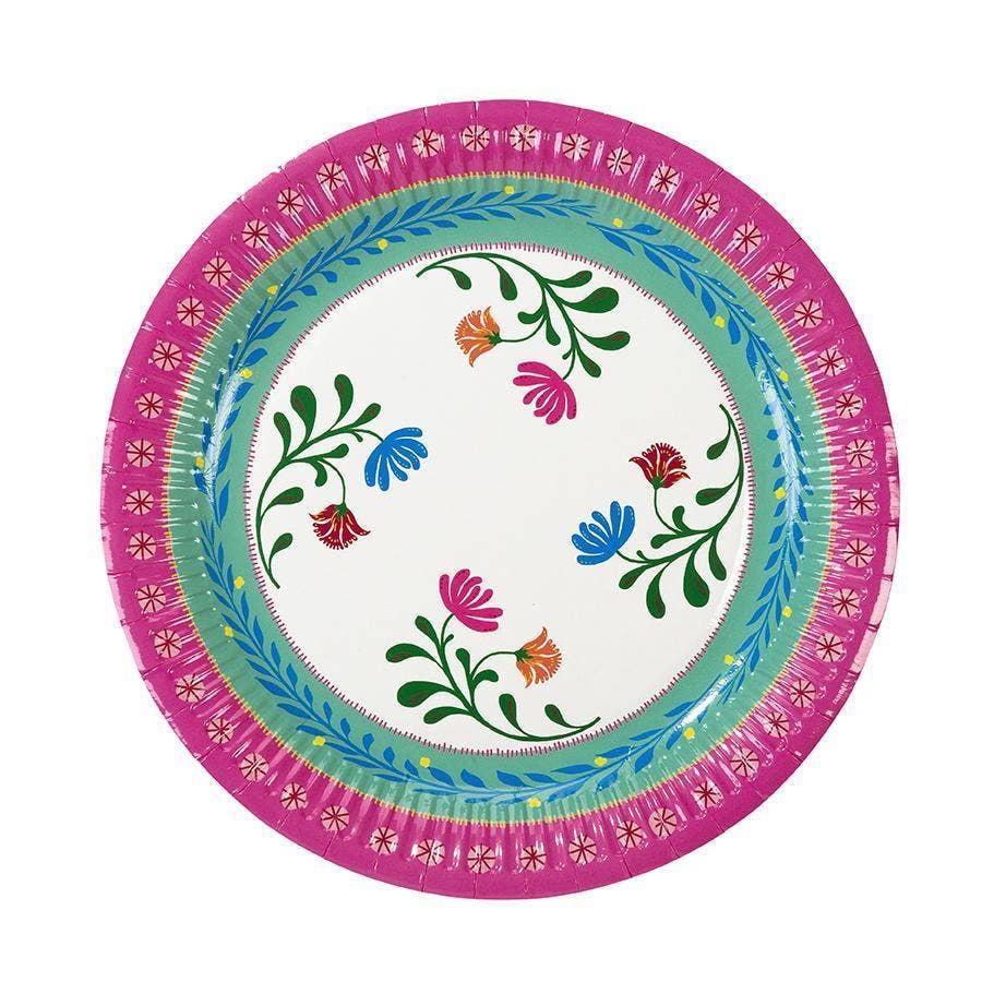 Boho Fiesta Paper Plates- Medium