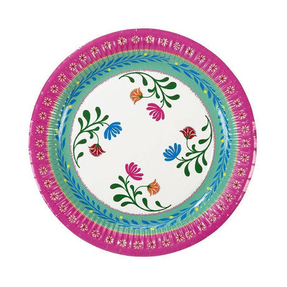 Boho Fiesta Paper Plates- Medium