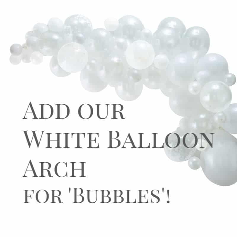 Champagne Balloons Bottle & Glass Set