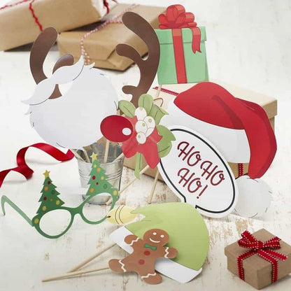 Christmas Photo Booth Props Set